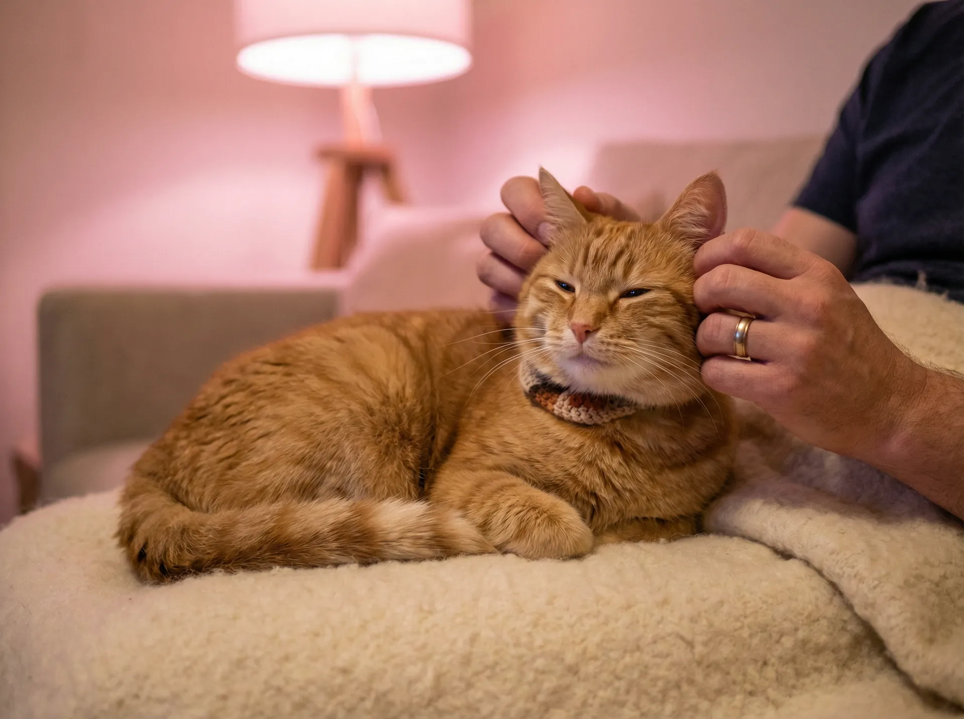 猫咪被温柔抚摸的幸福时刻 - 媳妇是怎么练成的